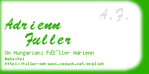 adrienn fuller business card